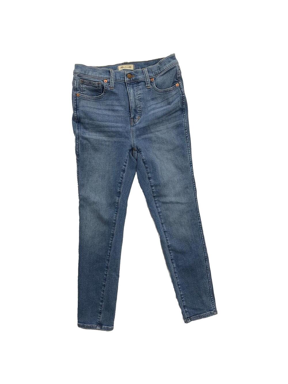 Madewell Skinny Crop Jeans Womens 27 Blue 10 Inch High Rise Stretch Denim